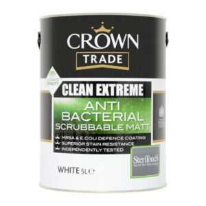 Crown Trade - Antibacterial Scrubbable Matt WHITE 5L