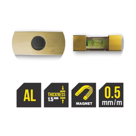 Nivel me magnet gjenerates 3 400mm x 0,5mm/m TMP STARK