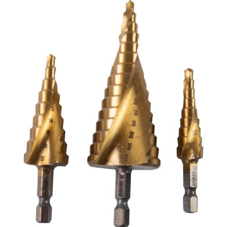 Komplet me hapa shpimi Hex Bosht 1/4" HSS ?4-12,4-20,4-32mm