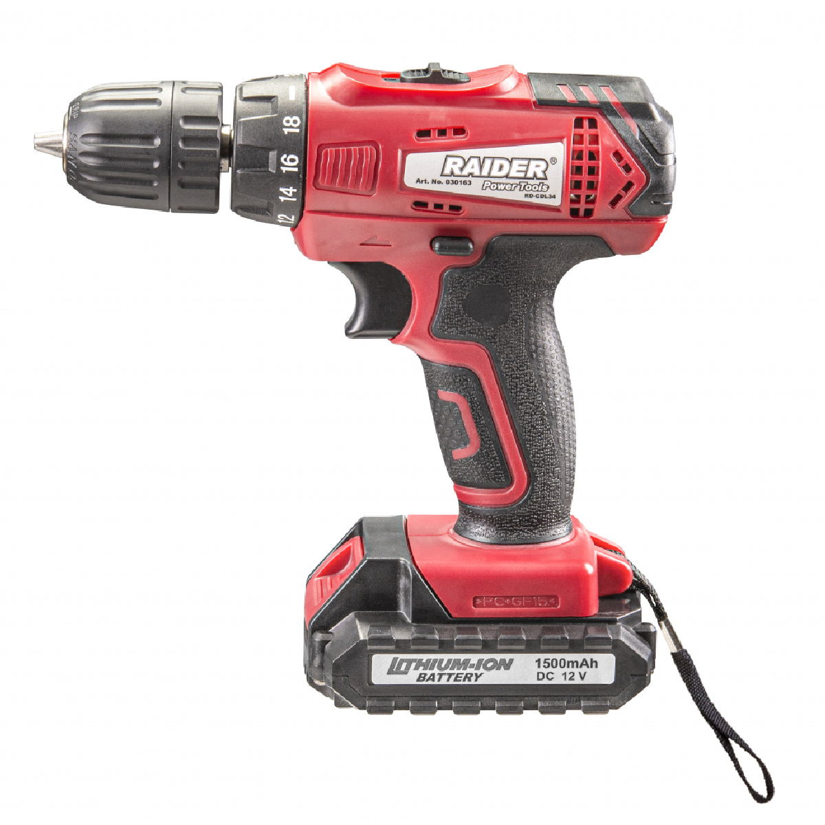 TRAPAN 12V 2 BATERI X1.5AH 24NM NË KUTI ME AKSESORË RD-CDL34 030163 - Figura 2